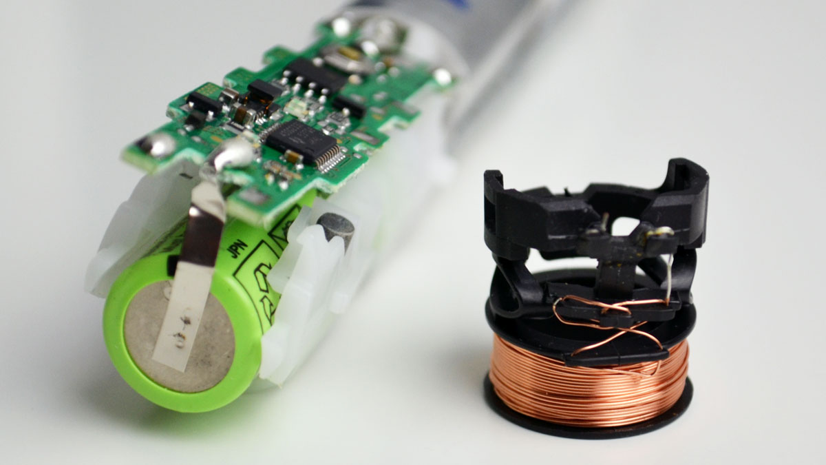 Components of an electric toothbrush
