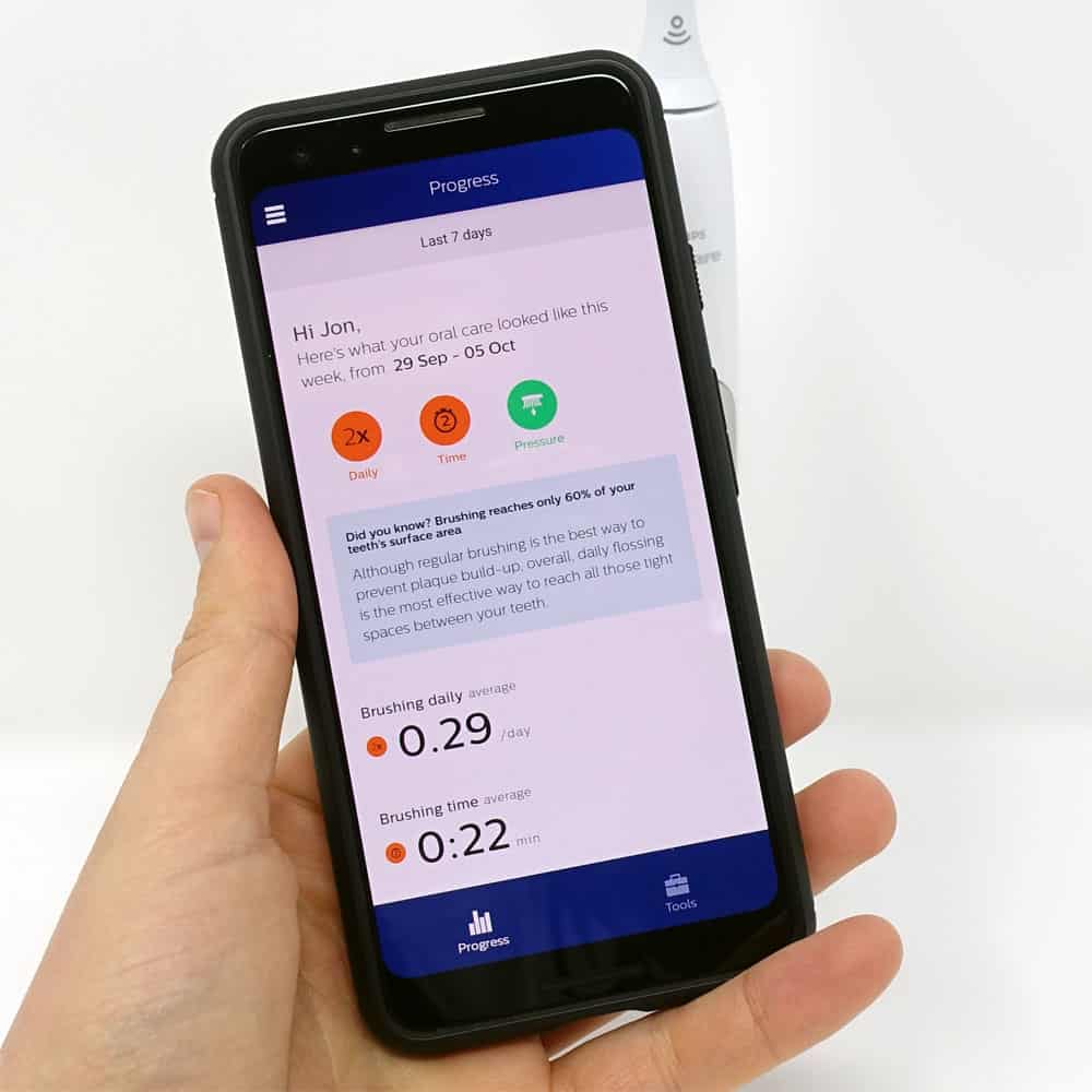 Sonicare smartphone app