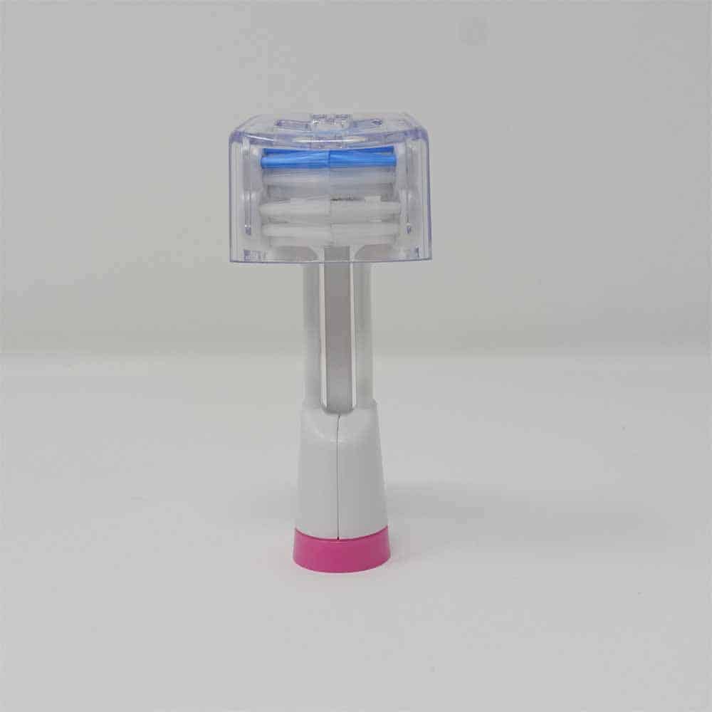 3 sided brush head with travel cap fitted