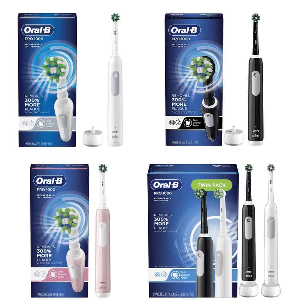 Oral-B Pro 1000 color options
