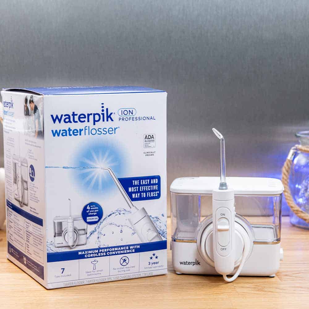 Retail box of Waterpik ION