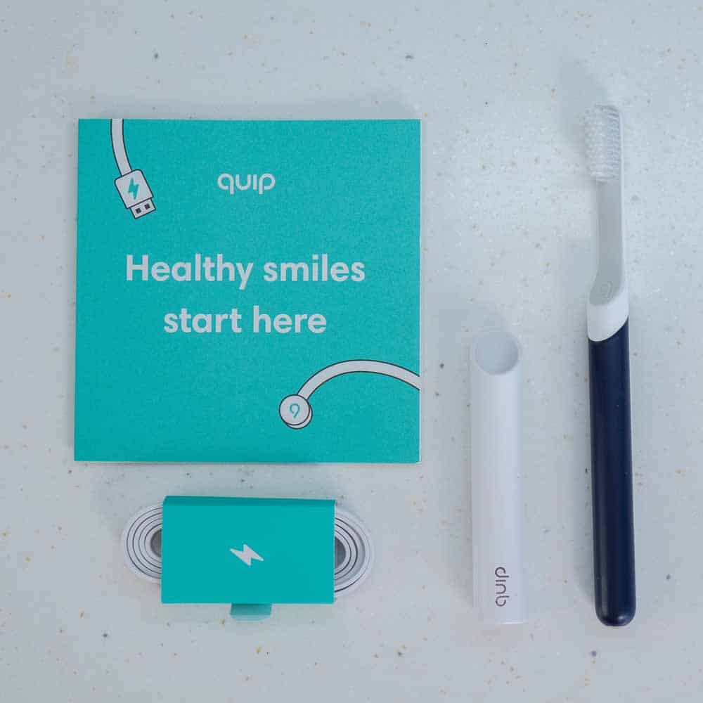 Quip rechargeable box contents