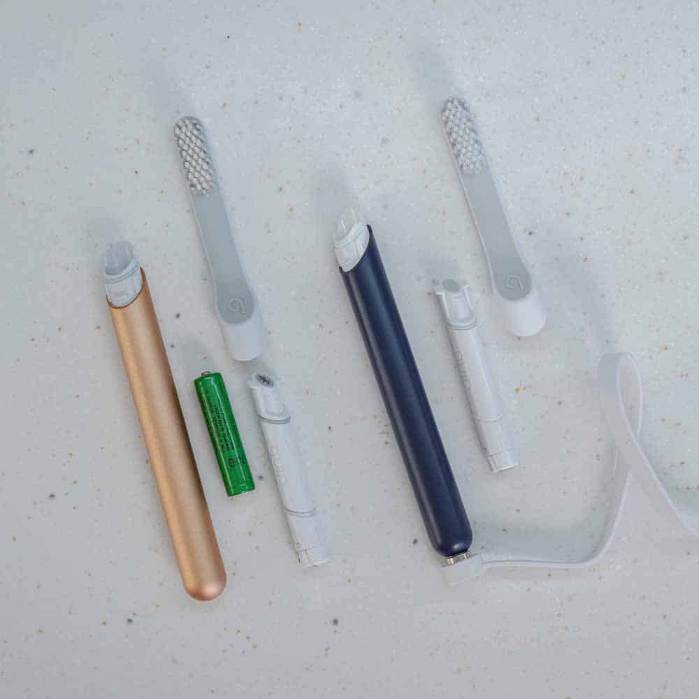 Quip battery and rechargeable brushes