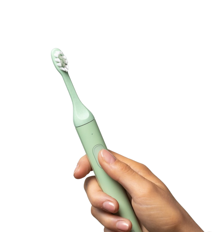 hand gripping electric toothbrush