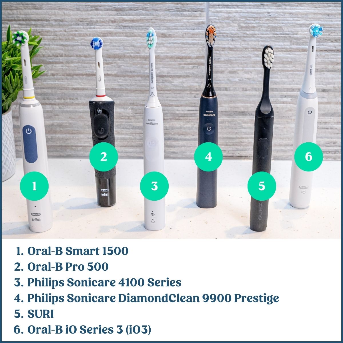 Photo of our top ranked electric toothbrushes for 2024